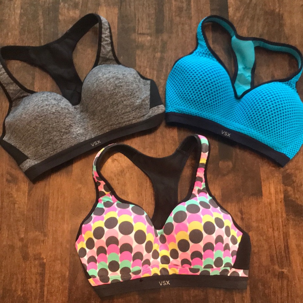Victoria’s Secret VSX sports bras lot of 3